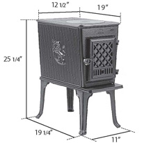 Tiny wood stove: Jotul F602CB
