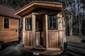 Frank, a traveling carpenter, built his own tiny home.
