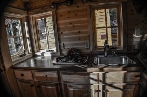 Frank, a traveling carpenter, built his own tiny home.