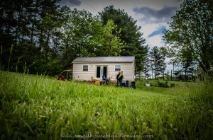 Morgan and Amado's tiny house on a foundation
