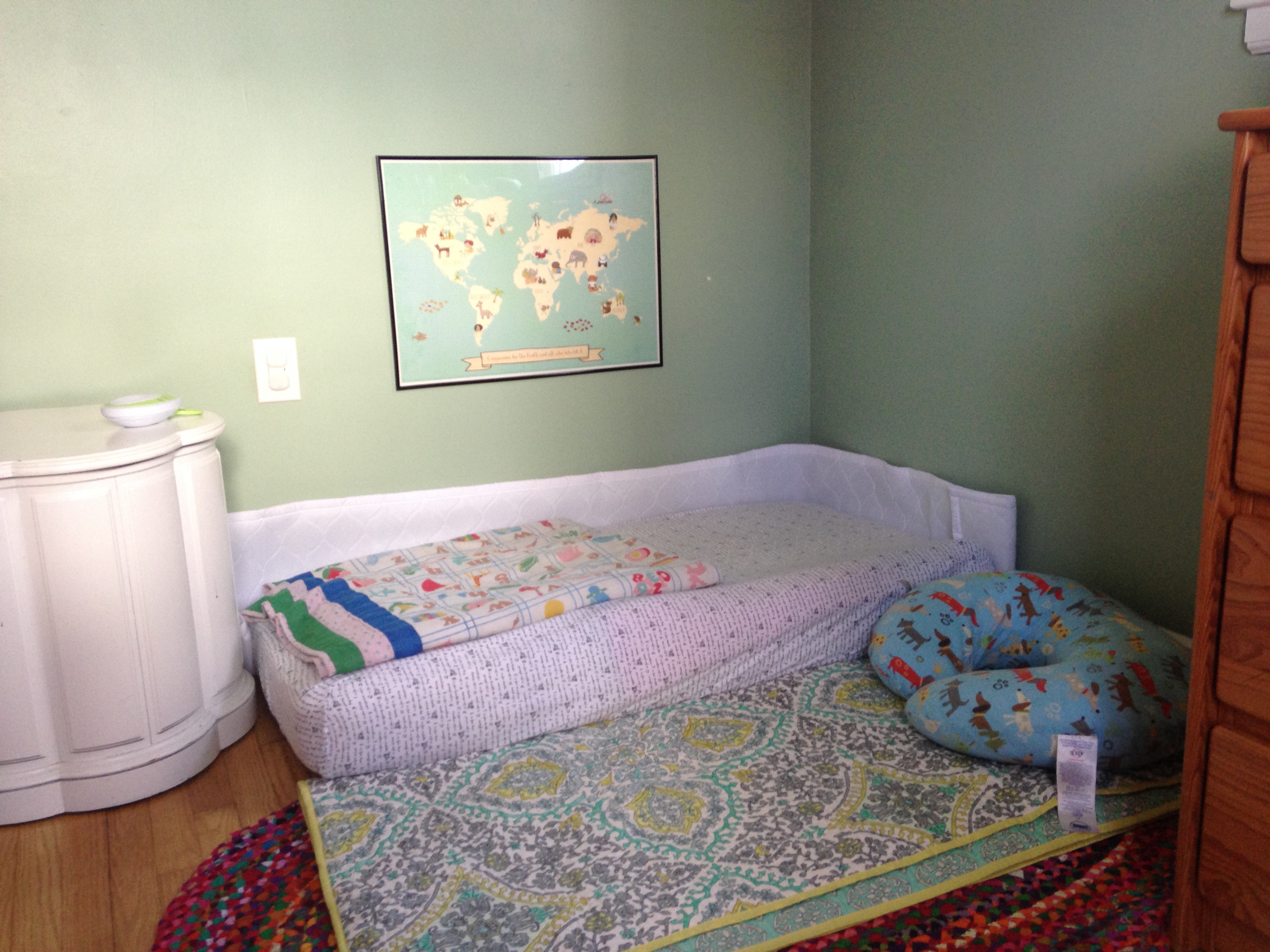 Mattress on the floor